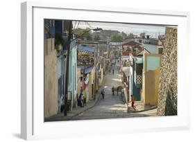 Street Scene at the Tivoli Neighborhood, Santiago De Cuba, Cuba, West Indies, Caribbean-Yadid Levy-Framed Photographic Print