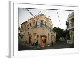 Street Scene at the Trendy Neve Tzedek Neighbourhood, Tel Aviv, Israel, Middle East-Yadid Levy-Framed Photographic Print