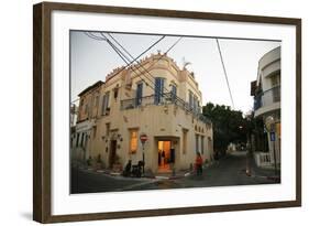 Street Scene at the Trendy Neve Tzedek Neighbourhood, Tel Aviv, Israel, Middle East-Yadid Levy-Framed Photographic Print