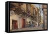 Street Scene, Bab-El-Sharia, Cairo-Walter Spencer-Stanhope Tyrwhitt-Framed Stretched Canvas