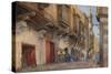 Street Scene, Bab-El-Sharia, Cairo-Walter Spencer-Stanhope Tyrwhitt-Stretched Canvas