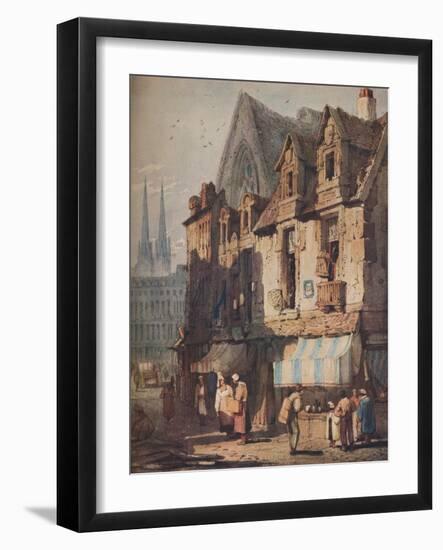 'Street Scene, Bayeux, Normandy', c1828-Samuel Prout-Framed Giclee Print