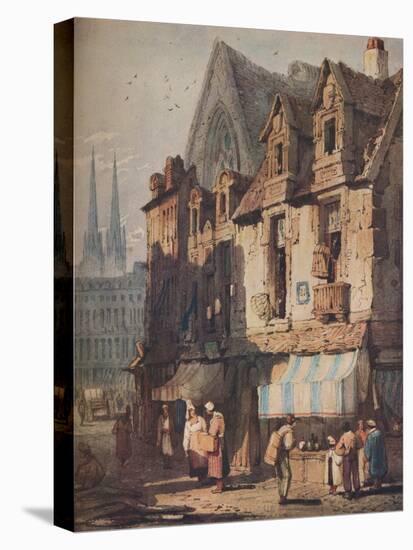 'Street Scene, Bayeux, Normandy', c1828-Samuel Prout-Stretched Canvas
