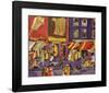 Street Scene (Boy with Kite), 1962-Jacob Lawrence-Framed Art Print