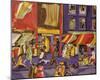 Street Scene (Boy with Kite), 1962-Jacob Lawrence-Mounted Giclee Print