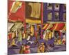 Street Scene (Boy with Kite), 1962-Jacob Lawrence-Mounted Giclee Print