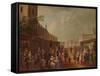 'Street Scene', c1720, (1938)-Franz de Paula Ferg-Framed Stretched Canvas