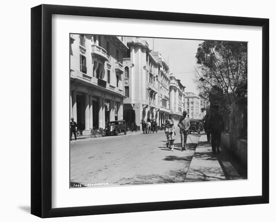 Street Scene, Casablanca, Morocco, C1920s-C1930s-null-Framed Giclee Print