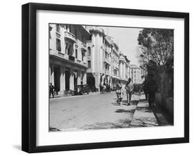 Street Scene, Casablanca, Morocco, C1920s-C1930s-null-Framed Giclee Print