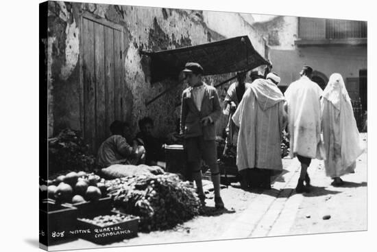 Street Scene, Casablanca, Morocco, C1920s-C1930s-null-Stretched Canvas