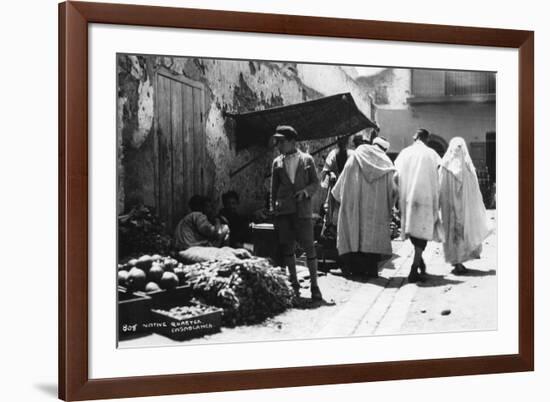 Street Scene, Casablanca, Morocco, C1920s-C1930s-null-Framed Giclee Print