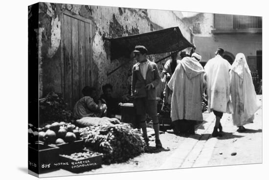 Street Scene, Casablanca, Morocco, C1920s-C1930s-null-Stretched Canvas