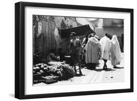 Street Scene, Casablanca, Morocco, C1920s-C1930s-null-Framed Giclee Print