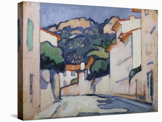 Street Scene, Cassis, C.1913-Samuel John Peploe-Stretched Canvas