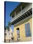 Street Scene, Colonial Balconies, Trinidad, Cuba-Steve Vidler-Stretched Canvas