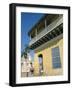 Street Scene, Colonial Balconies, Trinidad, Cuba-Steve Vidler-Framed Photographic Print