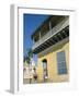 Street Scene, Colonial Balconies, Trinidad, Cuba-Steve Vidler-Framed Photographic Print