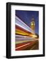 Street Scene, Double-Decker Bus, Light Trails, Motion Blur, Big Ben-Rainer Mirau-Framed Photographic Print