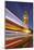 Street Scene, Double-Decker Bus, Light Trails, Motion Blur, Big Ben-Rainer Mirau-Mounted Photographic Print