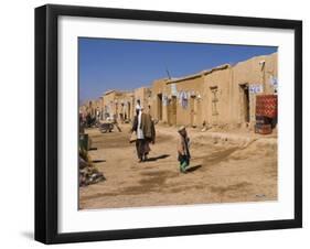 Street Scene, Dulainai, Between Chakhcharan and Jam, Afghanistan-Jane Sweeney-Framed Photographic Print