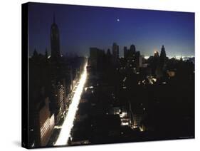 Street Scene During Blackout in New York City-Bill Eppridge-Stretched Canvas