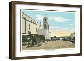 Street Scene, Early Juarez, Mexico-null-Framed Art Print