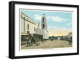 Street Scene, Early Juarez, Mexico-null-Framed Art Print