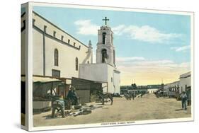 Street Scene, Early Juarez, Mexico-null-Stretched Canvas