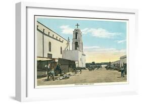 Street Scene, Early Juarez, Mexico-null-Framed Premium Giclee Print