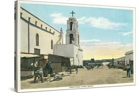 Street Scene, Early Juarez, Mexico-null-Stretched Canvas