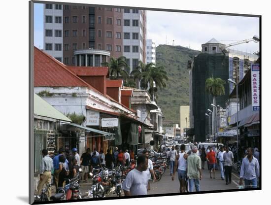 Street Scene, Farquhar Street, Port Louis, Mauritius, Indian Ocean, Africa-David Poole-Mounted Photographic Print