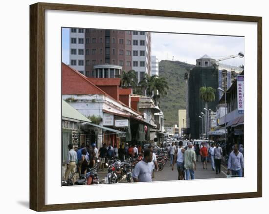 Street Scene, Farquhar Street, Port Louis, Mauritius, Indian Ocean, Africa-David Poole-Framed Photographic Print