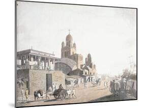 Street Scene, from 'Views in Calcutta', 1786-1788-Thomas Daniell-Mounted Giclee Print