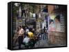 Street Scene, Guangzhou, Guangdong Province, China-Andrew Mcconnell-Framed Stretched Canvas