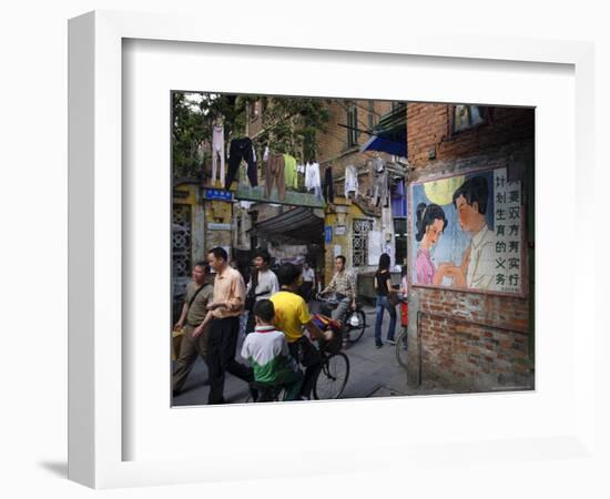 Street Scene, Guangzhou, Guangdong Province, China-Andrew Mcconnell-Framed Photographic Print