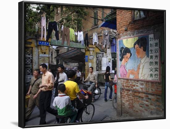 Street Scene, Guangzhou, Guangdong Province, China-Andrew Mcconnell-Framed Photographic Print