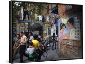 Street Scene, Guangzhou, Guangdong Province, China-Andrew Mcconnell-Framed Photographic Print