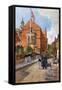 Street Scene, Harrow School-John Fulleylove-Framed Stretched Canvas