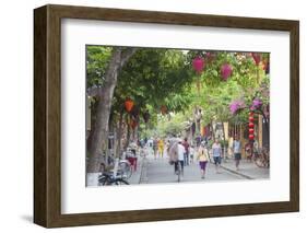 Street Scene, Hoi An, Quang Nam, Vietnam, Indochina, Southeast Asia, Asia-Ian Trower-Framed Photographic Print