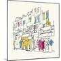 Street Scene I-Tom Frazier-Mounted Giclee Print