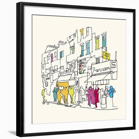 Street Scene I-Tom Frazier-Framed Giclee Print