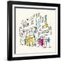 Street Scene I-Tom Frazier-Framed Giclee Print