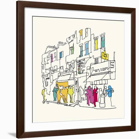 Street Scene I-Tom Frazier-Framed Giclee Print