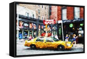 Street Scene II - In the Style of Oil Painting-Philippe Hugonnard-Framed Stretched Canvas