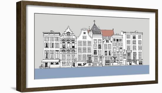 Street Scene II-Sandra Jacobs-Framed Giclee Print