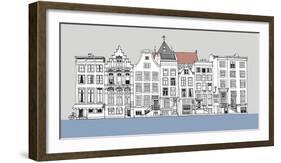 Street Scene II-Sandra Jacobs-Framed Giclee Print