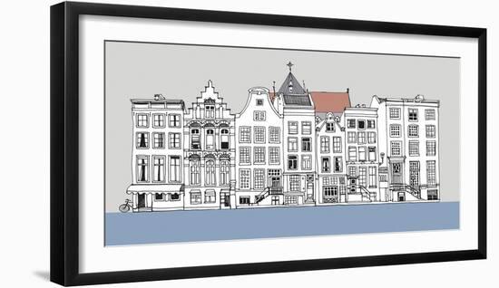 Street Scene II-Sandra Jacobs-Framed Giclee Print