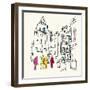 Street Scene II-Tom Frazier-Framed Giclee Print