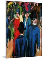 Street Scene in Berlin-Ernst Ludwig Kirchner-Mounted Giclee Print