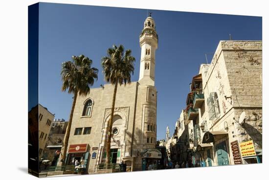 Street Scene in Bethlehem, West Bank, Palestine Territories, Israel, Middle East-Yadid Levy-Stretched Canvas